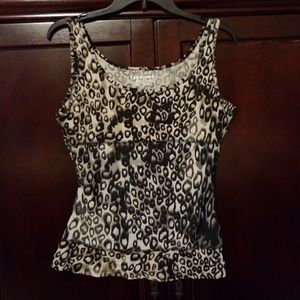 Teez-Her animal print slimming tank top Size large